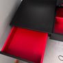 Dressing table with drawer and mirror Image 2