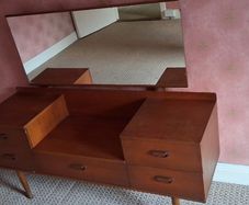 1960's Vintage Teak Dressing Table
