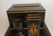 Vintage Hand Made Hardwood Cigarette Dispenser