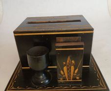 Vintage Hand Made Hardwood Cigarette Dispenser