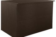Garden Storage Box Brown 150x100x100 cm Poly Rattan