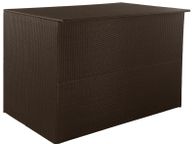main image for ad Garden Storage Box Brown 150x100x100 cm Poly Rattan