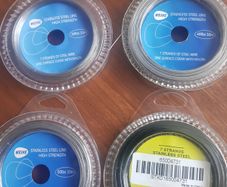 FISHING Stainless steel fishing wire with crimps