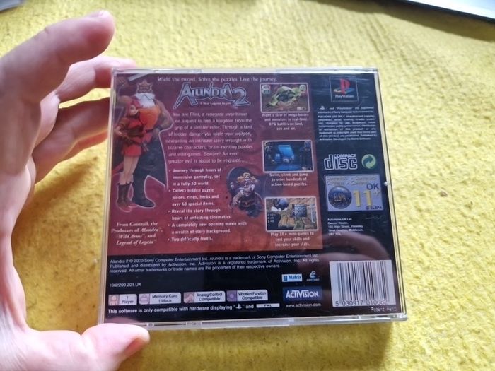 Alundra 2  PlayStation1 Ps1 PlayStation2 Ps2 games Original