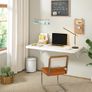 Wall Mounted Folding Table, Floating Wall Desk for Small Spaces, Fold Down Laundry Shelf with Heavy-Duty Brackets Image 2