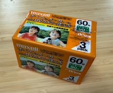 New Maxell miniDV 60min Video Cassetes - 3 pack