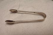 Antique silver tongs