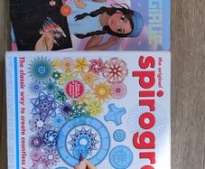 30 piece spirograph and scratch fashion book