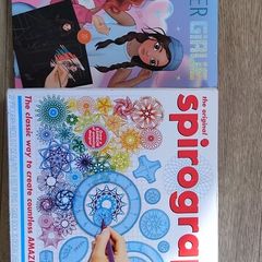 30 piece spirograph and scratch fashion book