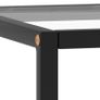 Tea Table Black with Tempered Glass 90x90x50 cm Image 5