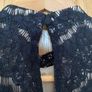 Womens  Love Fire Black Floral Lace Sleeveless Top Blouse Image 3