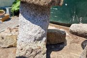 Granite Staddle mushroom stone 80cm tall