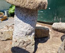 Granite Staddle mushroom stone 80cm tall