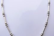 Vintage High Quality  Sterling Silver 925 heavy Bead Necklace  length 16" - 12,58g