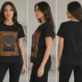 Women's Black Graphic T-Shirt "C'est Magnifique Image 2