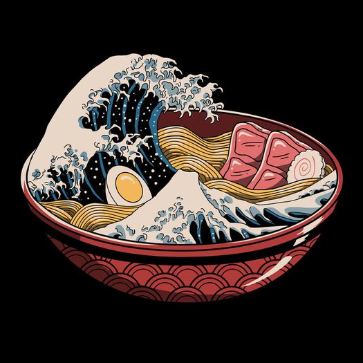 Great Ramen Wave Displate