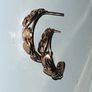 Vintage Hallmarked 9ct Gold Harrods Hoop Earrings Image 5