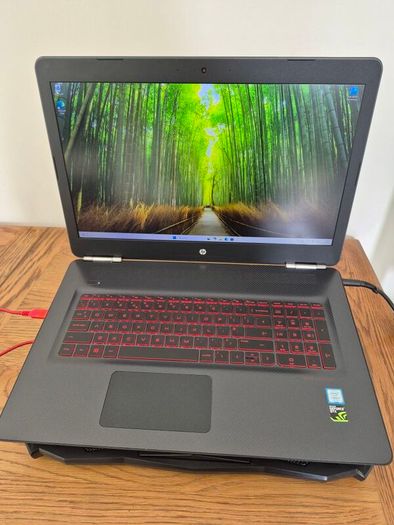 Hp Omen 17" Gaming Laptop | I7-7700hq | Gtx 1070 8gb | 32gb Ram | 256gb Ssd + 1tb Hdd | + Cooling Pad | Windows 11
