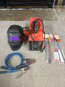 Mat-Weld 160A DC Inverter Arc Welder + Auto-Darkening Mask Bundle