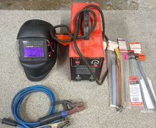 Mat-Weld 160A DC Inverter Arc Welder + Auto-Darkening Mask Bundle