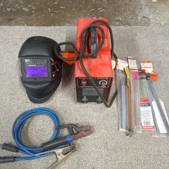 Mat-Weld 160A DC Inverter Arc Welder + Auto-Darkening Mask Bundle