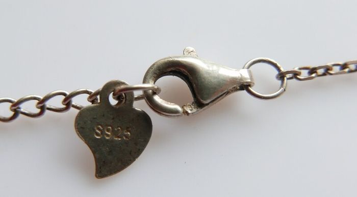 Vintage 925 Sterling Silver Name Chain Necklace length 19" - 3,5g