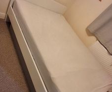 PRICE DROP - IKEA White Double Bed Frame with Slatted Base
