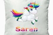 unicorn cushion cover with chosen name new