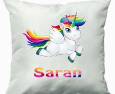 unicorn cushion cover with chosen name new
