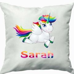 unicorn cushion cover with chosen name new