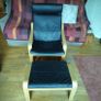 Scandinavian Armchair, and Footstool. Image 2