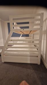 Triple Bunk Bed with Mattress