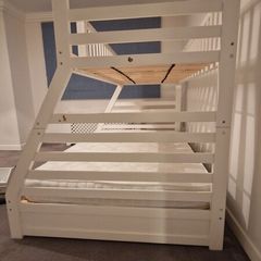 Triple Bunk Bed with Mattress