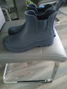 M&S Navy Wellington Boots (womens)