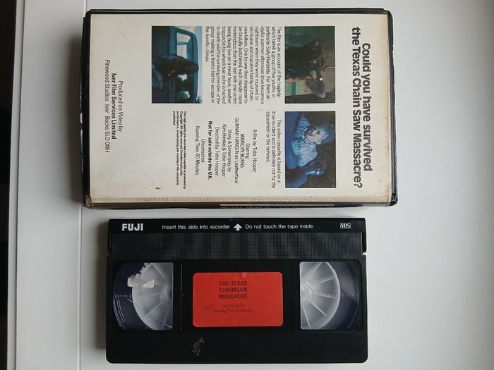 The Texas Chain Saw Massacre Pre Cert On Iver Film Services UK 1974 VHS Pal FF 30 No. 22