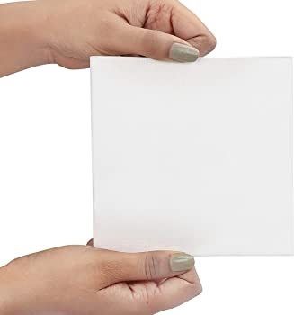 24 Pack Blank Canvas - 13 x 13cm (5 x 5 inches) - Pre Stretched Canvas Panel Boards - Suitable for Acrylic and Oil Painting Also for Sketching and Drawing