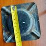 C & C Dry Ginger "ale" enamel metal ashtray ,dark brown,  very old vintage advertising ashtray, hard to come by ,collectors item,used condition  see pictures Image 7