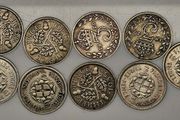United Kingdom Mixed Dates Silver 3d Threepence Coin Lot x9