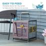 Parrot Cage, Travel Carry Pet Bird Cage, with Metal Handle Image 5