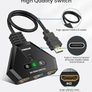 NEW SALE | Switch 4K, 3-Port HDMI Switch Splitter with High-Speed HDMI Cable, HDMI Switch 3 In 1 Out Supports 4K 3D 1080P UHD HDCP 2.2 Image 7