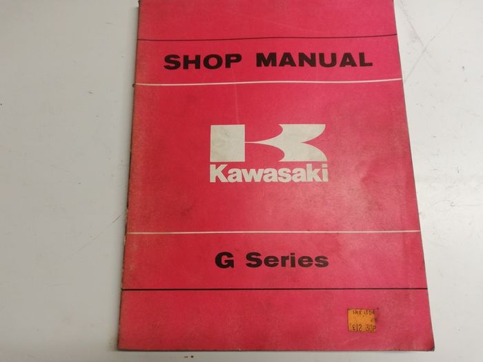 Kawasaki G Series 100 cc G5 G7S G7T shop manual