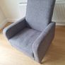 3 Grey Armchairs Image 3