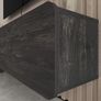Floating TV Unit, Floating TV stand Cabinet, TV Units for Living Room 75 inch TVs, TV Stand Unit, TV Table, Media Wall Unit, TV Stands for Living room Entertainment Wall Unit (Black Oak) Image 5