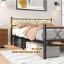 King Size Bed Frame with Headboard & lights Image 2