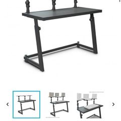 Gravity Dj/studio Desk With Flexible Loudspeaker And Laptop Tray