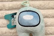 Light Blue Among Us keychain bag clip plush soft  approx. 11 cm. Please see photos