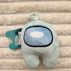 Light Blue Among Us keychain bag clip plush soft  approx. 11 cm. Please see photos