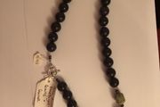 Jade buddhas Amethyst, Quartz &amp; Garnet necklace
