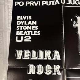 U2 - Rattle and Hum. Poster and Original VHS Video.