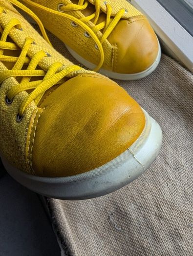 Yellow ECCO boots women size UK 4